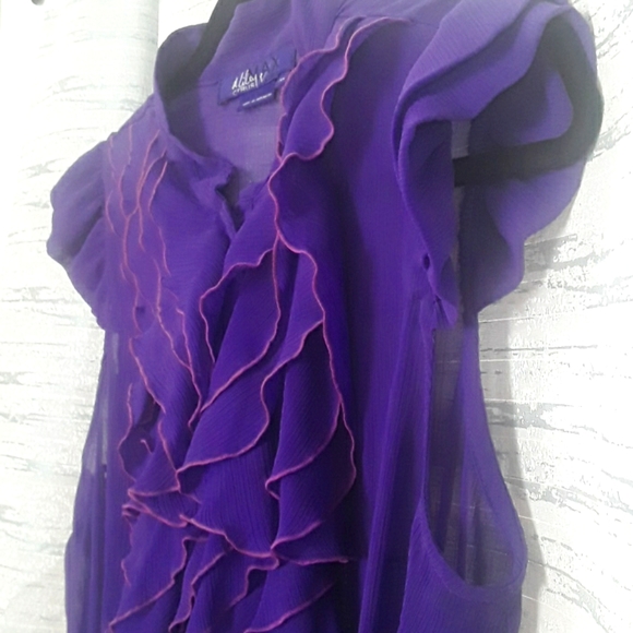 Purple Ruffled Top - Picture 5 of 6